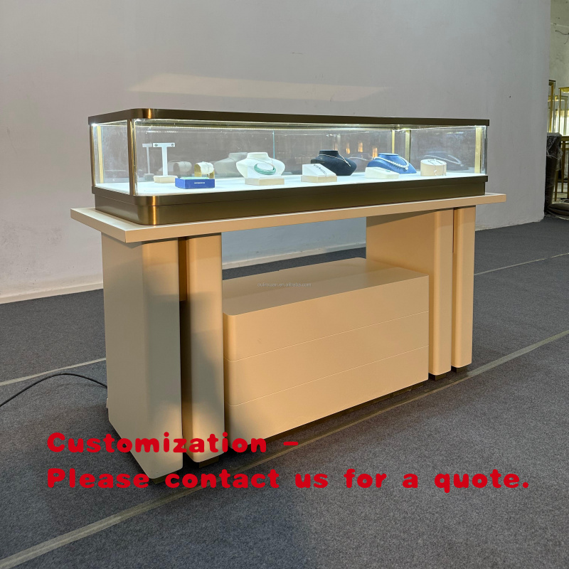 Luxury Watch Exhibition - طاولة عرض ساعات ومجوهرات من الفولاذ