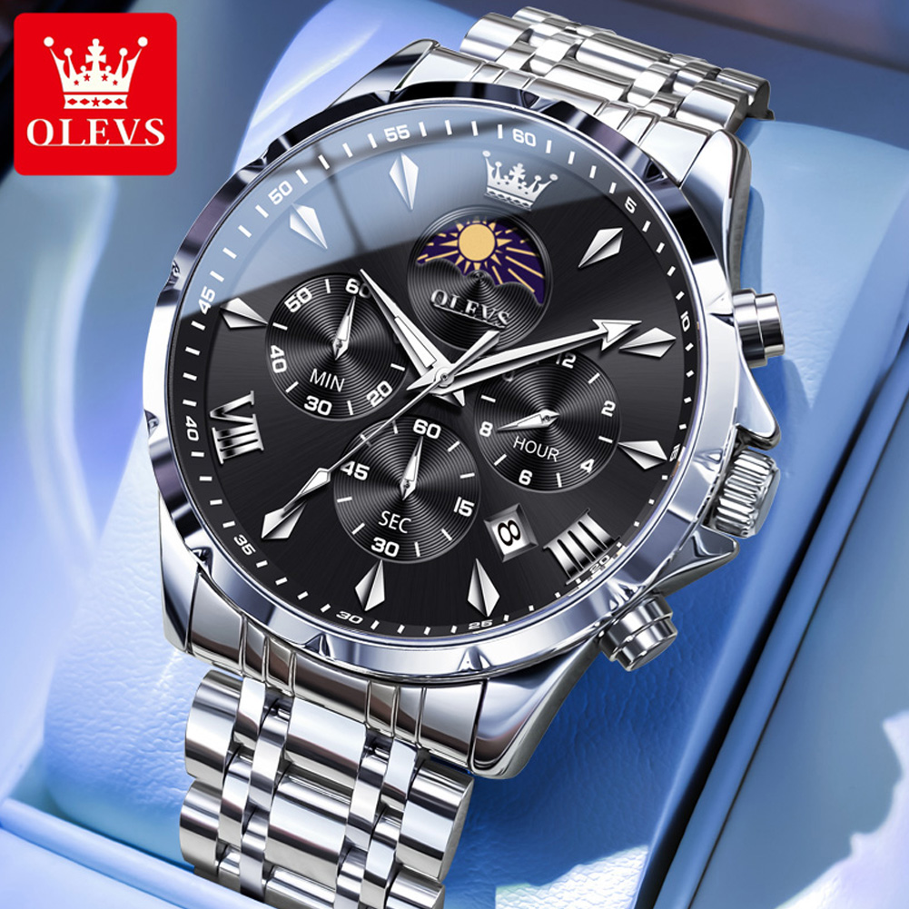 Luxury Watch Exhibition - ساعة رجالية من ماركة OLEVS 3653