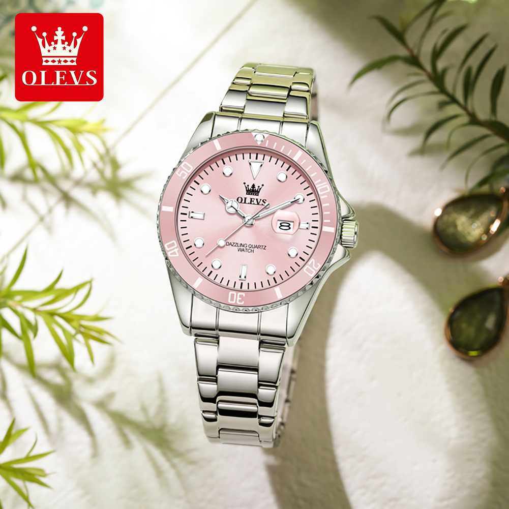 Luxury Watch Brand For Women - ساعات OLEVS الفاخرة للنساء كوارتز بحزام