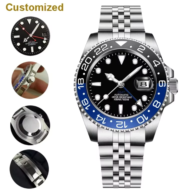 Luxury Watch Protection Film - ساعة GMT جديدة للرجال بقطر 40