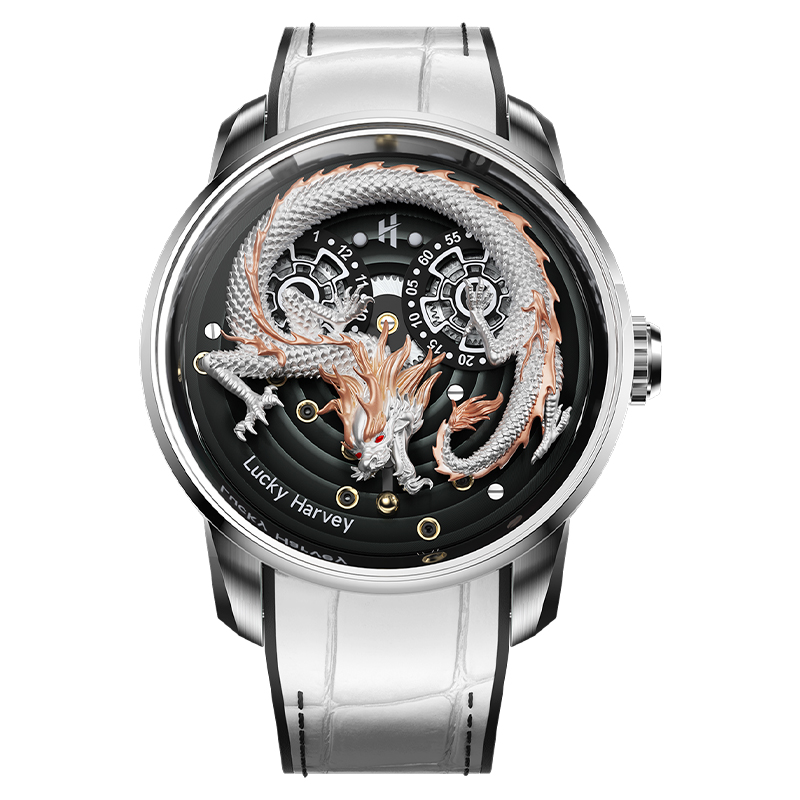 Luxury Watch In China - ساعة لاكي هارفي الفاخرة بتصميم التنين