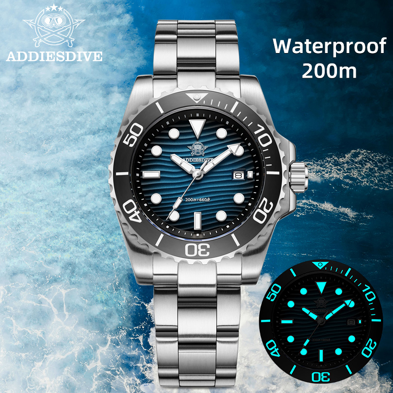 Luxury Watch & Jewellery - Addiesdive ساعة كوارتز رجالية 2115 قرص