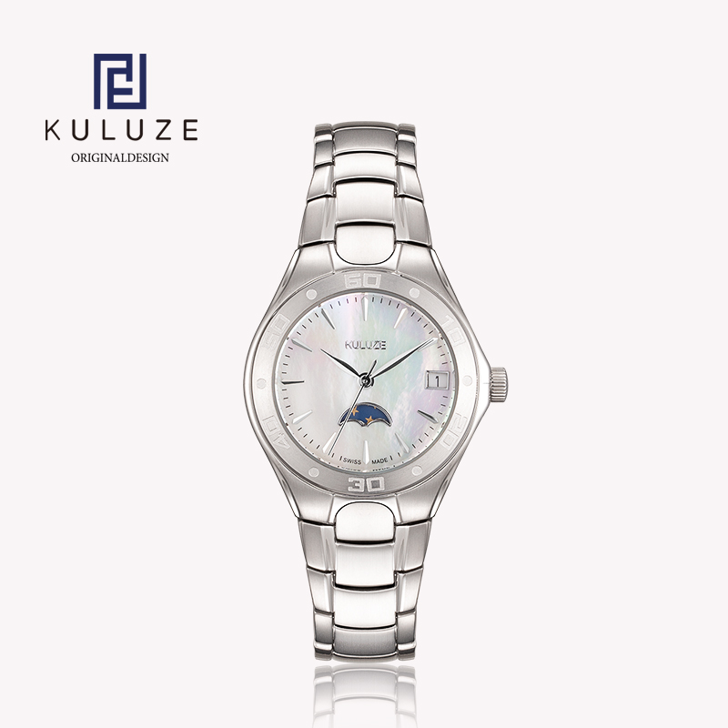 Luxury Watch Exhibition - ساعة للسيدات من KULUZE تيتانيوم ساعة