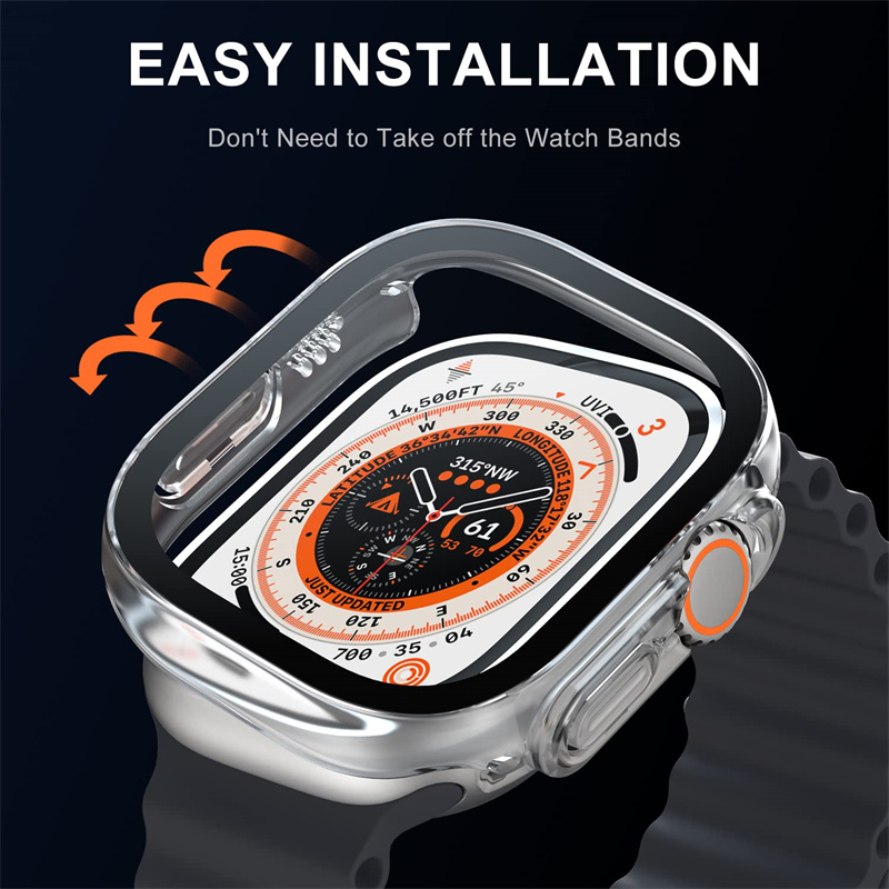 زجاج + حافظة لساعة أبل الترا 4 - مراجعة Luxury Watch Protection Film وسعره