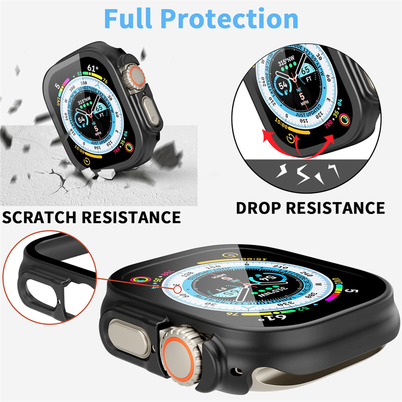 زجاج + حافظة لساعة أبل الترا 4 - مراجعة Luxury Watch Protection Film وسعره