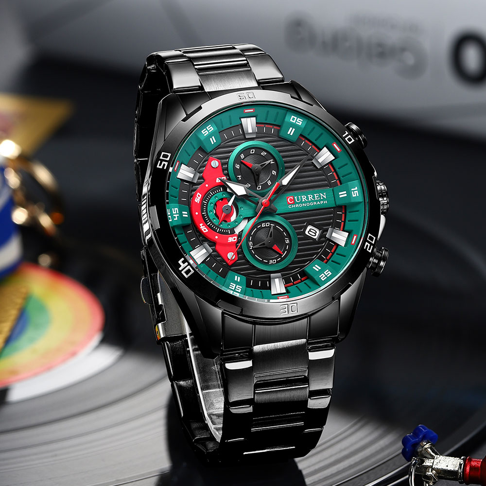 ساعات للرجال CURREN رجل ساعة ا - مراجعة Luxury Watch Exhibition وسعره