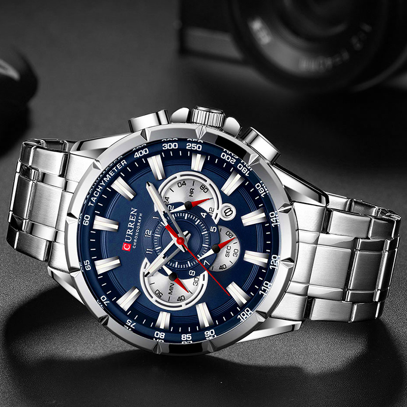 CURREN ساعة معصم الرجال مقاوم  - مراجعة Luxury Watch Exhibition وسعره