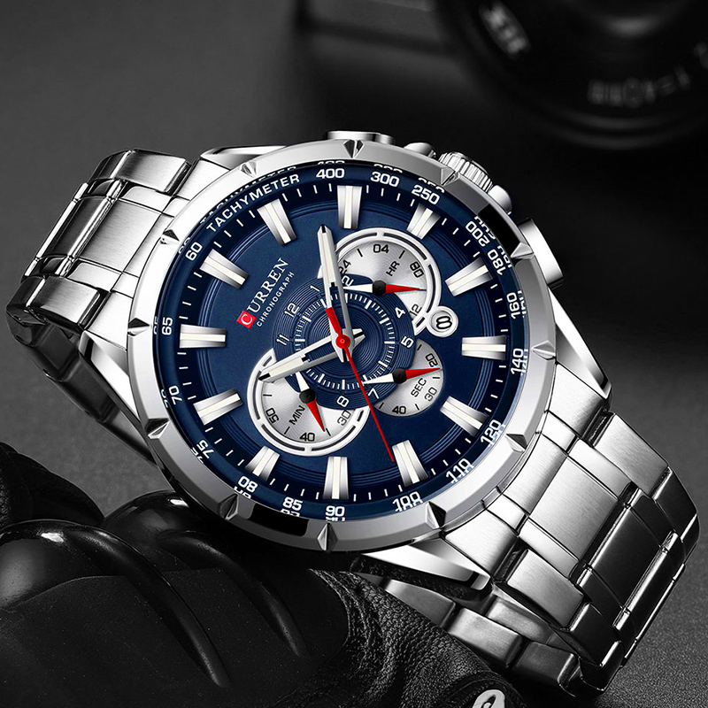 CURREN ساعة معصم الرجال مقاوم  - مراجعة Luxury Watch Exhibition وسعره