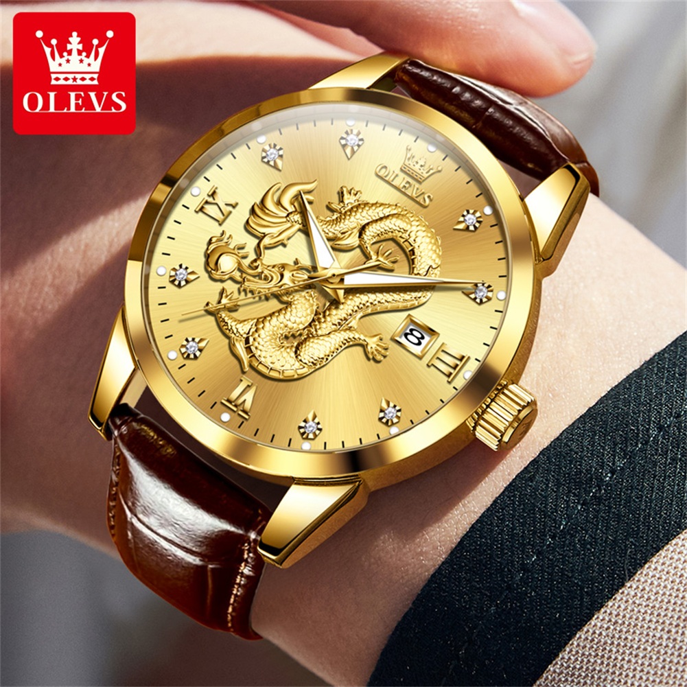 ساعة OLEVS الفاخرة للرجال، ساع - مراجعة Luxury Watch In China وسعره