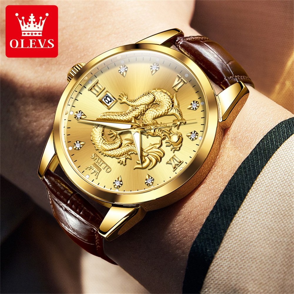 ساعة OLEVS الفاخرة للرجال، ساع - مراجعة Luxury Watch In China وسعره