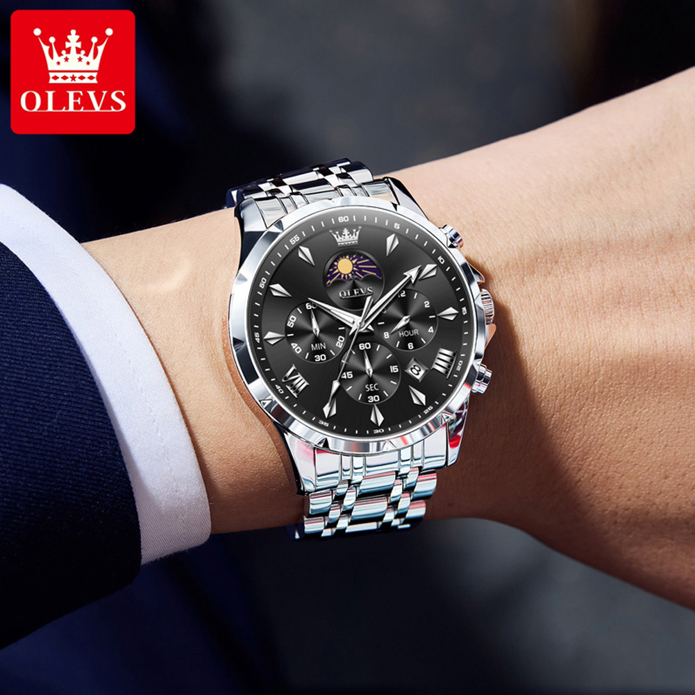 ساعة رجالية من ماركة OLEVS 365 - مراجعة Luxury Watch Exhibition وسعره