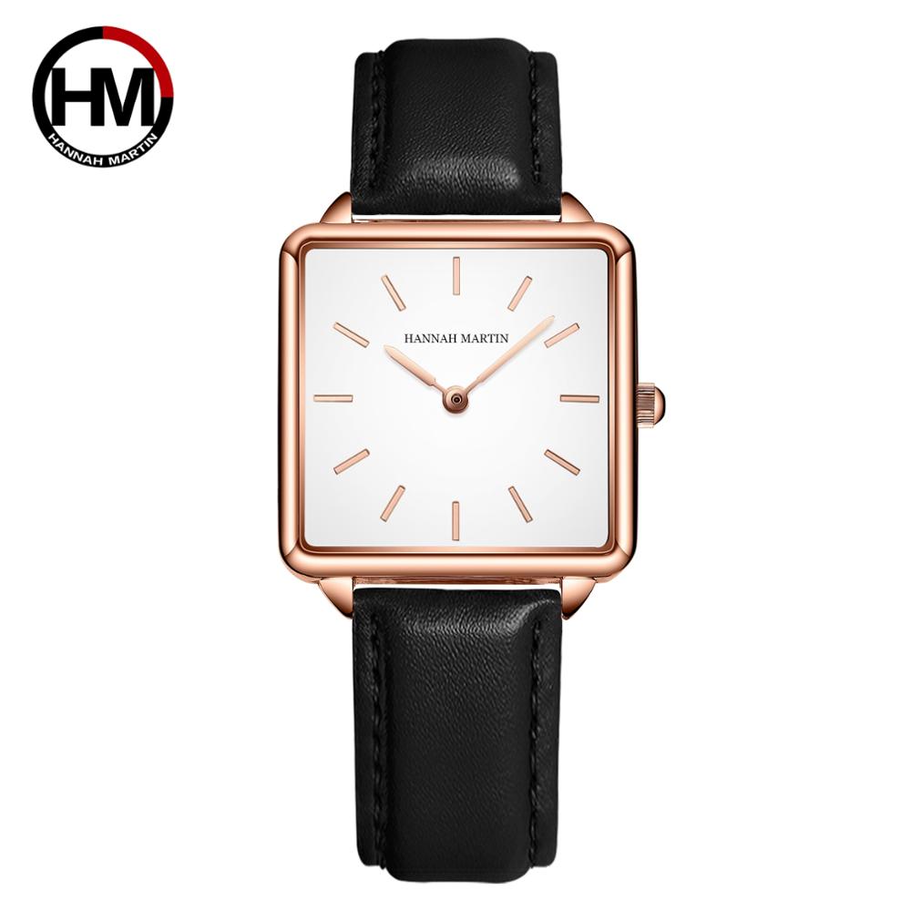 جلد طبيعي حزام اليابان الكوارت - مراجعة Luxury Watch Brand For Women وسعره