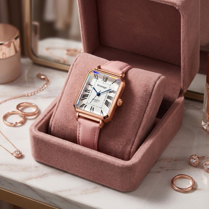 ساعات كوارتز مستطيلة الشكل للن - مراجعة Luxury Watch Brand For Women وسعره