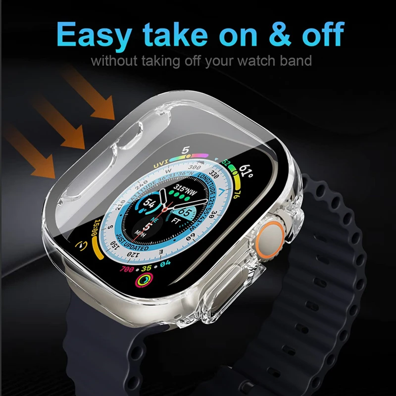 زجاج + حافظة لساعة أبل الترا 4 - مراجعة Luxury Watch Protection Film وسعره