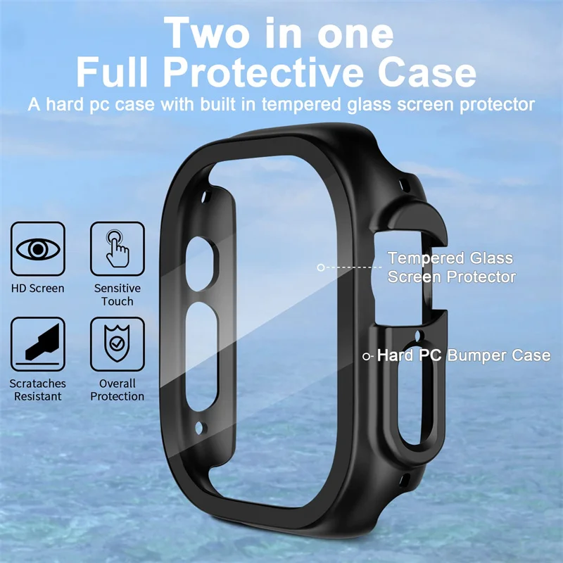 زجاج + حافظة لساعة أبل الترا 4 - مراجعة Luxury Watch Protection Film وسعره